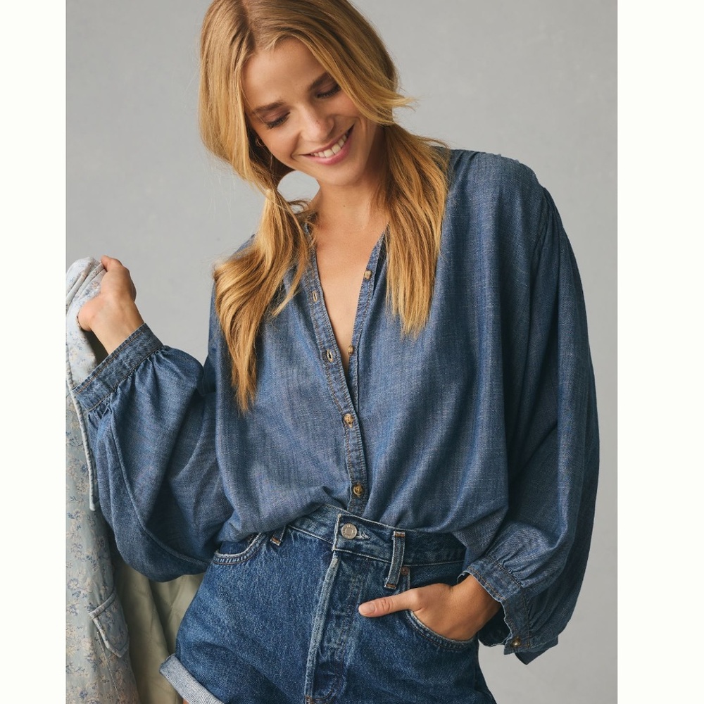Anthropologie Pilcro Chambray Shirt